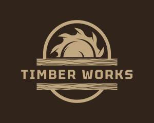 Sawmill - Sawmill Woodwork Tool logo design