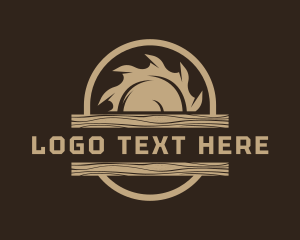 Log - Sawmill Woodwork Tool logo design
