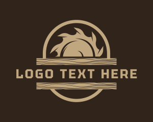 Sawmill Woodwork Tool Logo