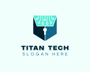 Cybersecurity Tech Programming logo design