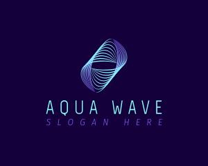 Line Wave Frequency logo design