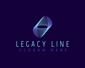 Line Wave Frequency logo design