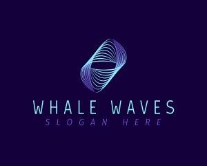 Line Wave Frequency logo design