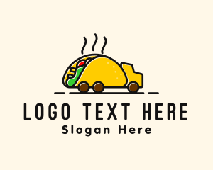Taco Truck - Taco Mexican Food Truck logo design
