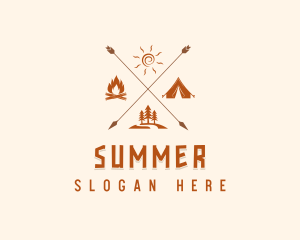 Summer Camp Adventure logo design