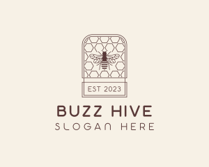 Hive - Honey Bee Hive logo design