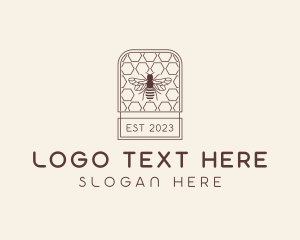 Honeycomb - Honey Bee Hive logo design