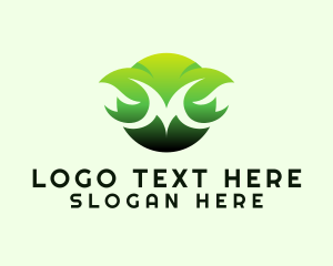 Herbal - Green Botanical Plant Letter M logo design