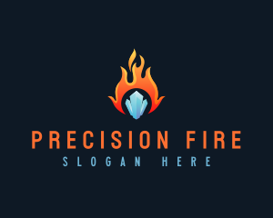 Fire Heat Cooler logo design