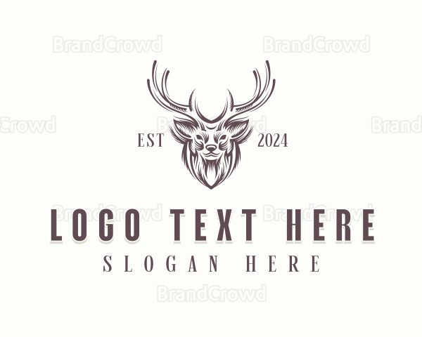 Livestock Deer Farm Logo