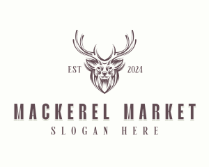 Livestock Deer Farm Logo