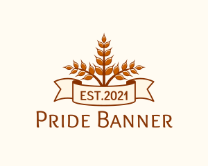 Wheat Bakery Banner logo design