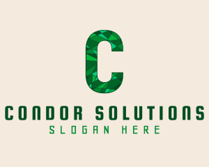 Emerald Elegant Letter C logo design