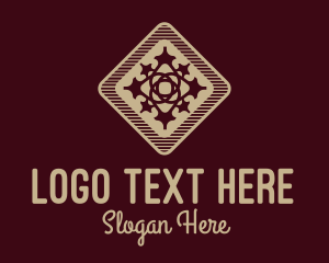 Interior Decorator - Beige Decorative Tile logo design