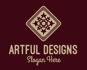 Beige Decorative Tile  logo design