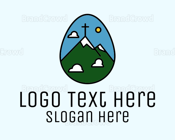 Egg Mountain Cross Logo