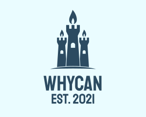 Vigil - Blue Castle Candle logo design