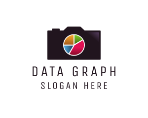 Pie Chart Camera  logo design