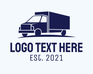 Distribution - Automobile Delivery Truck logo design