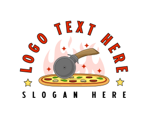 Diner - Pizza Cutter Diner logo design