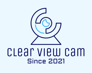 Webcam - Digital Blue Webcam logo design