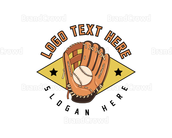 Sports Baseball Mitt Logo