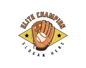 Champion - Sports Baseball Mitt logo design