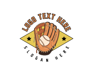 Sports Baseball Mitt Logo