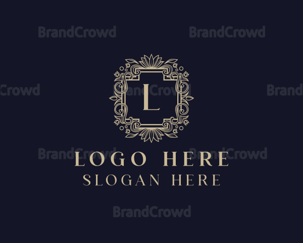 Luxury Flower Ornate Boutique Logo