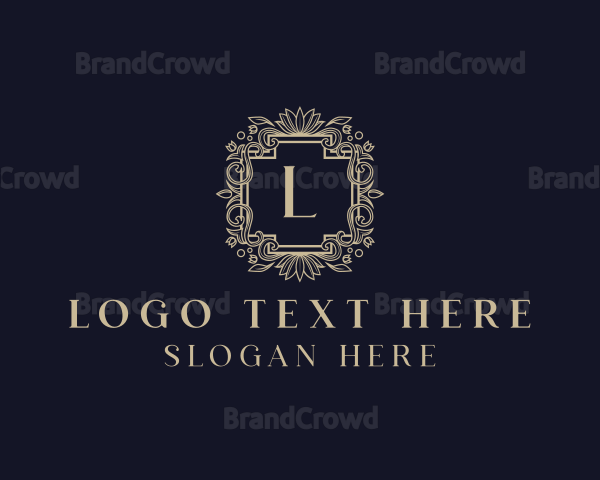 Luxury Flower Ornate Boutique Logo