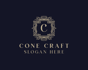 Luxury Flower Ornate Boutique logo design