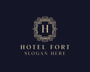 Luxury Flower Ornate Boutique logo design