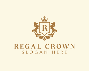 Royalty Horse Crest logo design