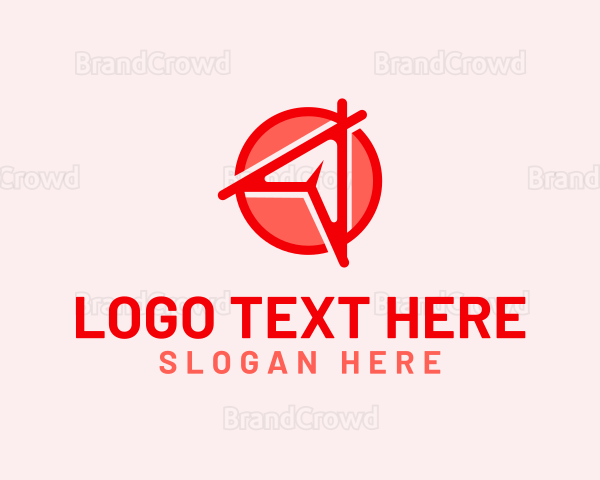 Paper Plane Travel Agency Logo