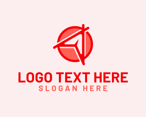 Flyer - Paper Plane Travel Agency logo design