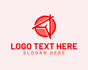 Paper Plane Travel Agency Logo