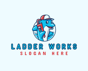 Dolphin Plumbing Wrench logo design