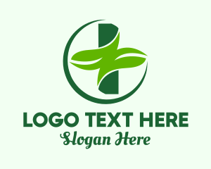 Environmental Cross Leaf  Logo