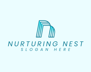 Creative Studio Letter N logo design