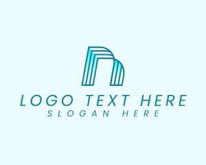 Advertising - Stripes Minimalist Studio logo design