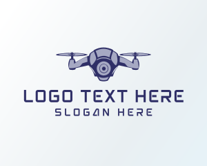 Futuristic - Futuristic Quadcopter Tech logo design