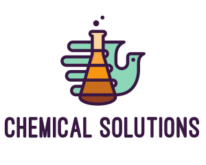 Chemical - Science Lab Bird logo design