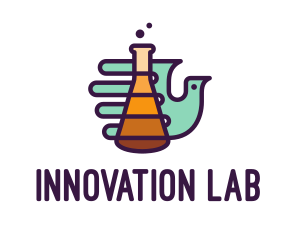 Lab - Science Lab Bird logo design