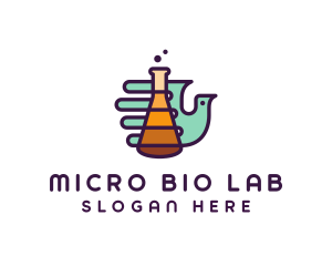 Science Lab Bird logo design