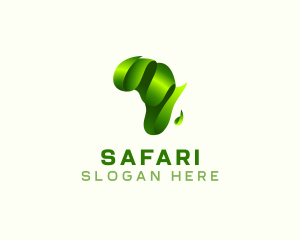 Africa Continent Safari logo design