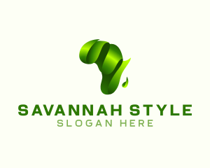 Savannah - Africa Continent Safari logo design