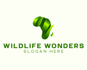 Zoology - Africa Continent Safari logo design