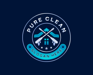 Power Washer Cleaning logo design