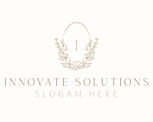 Elegant Wedding Planner Wreath Logo