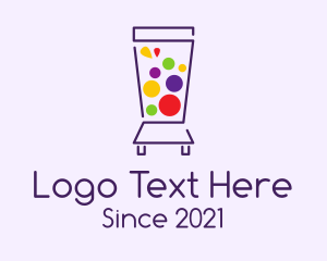 Juice Cleanse - Colorful Juice Blender logo design